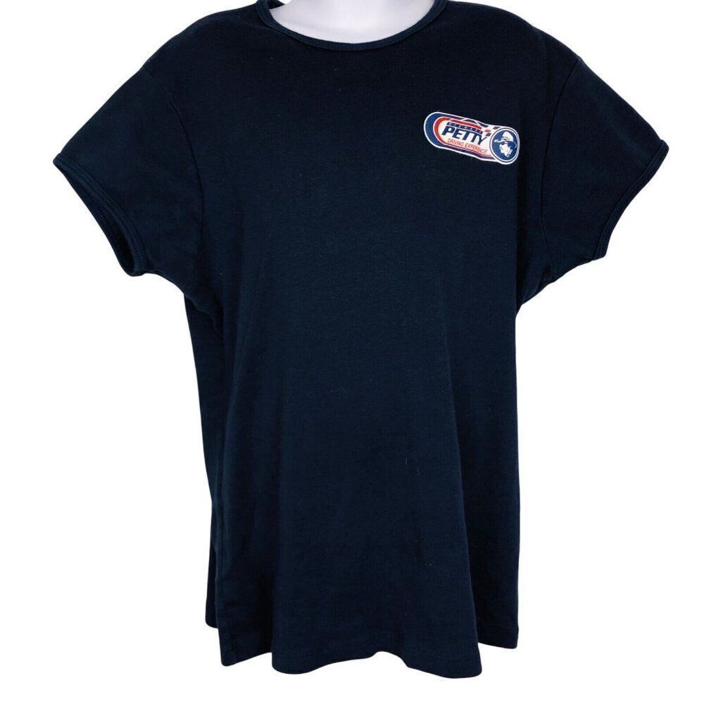 Vintage Y2K Richard Petty Blue Babydoll T-Shirt Richard Petty Nascar Racing USA